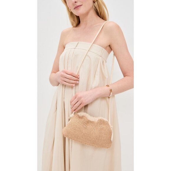 Mansur Gavriel Mini Cloud Clutch in Natural & Jasmine New Womens Crossbody Bag - Picture 6 of 14